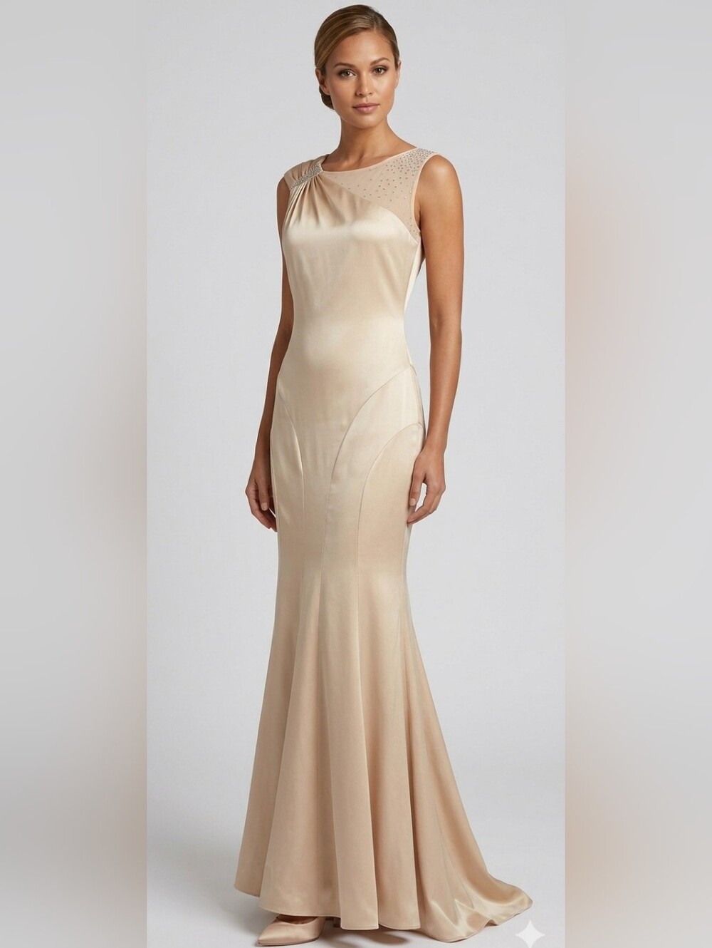 BCBG PARIS 100% SILK GOWN SZ 10 - Picture 8 of 13